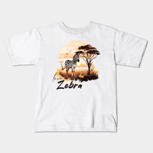 Happy Zebra Kids T-Shirt